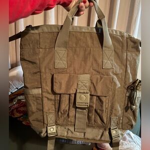 TOMMY BAHAMA Green Convertible Backpack Crossbody Laptop Bag